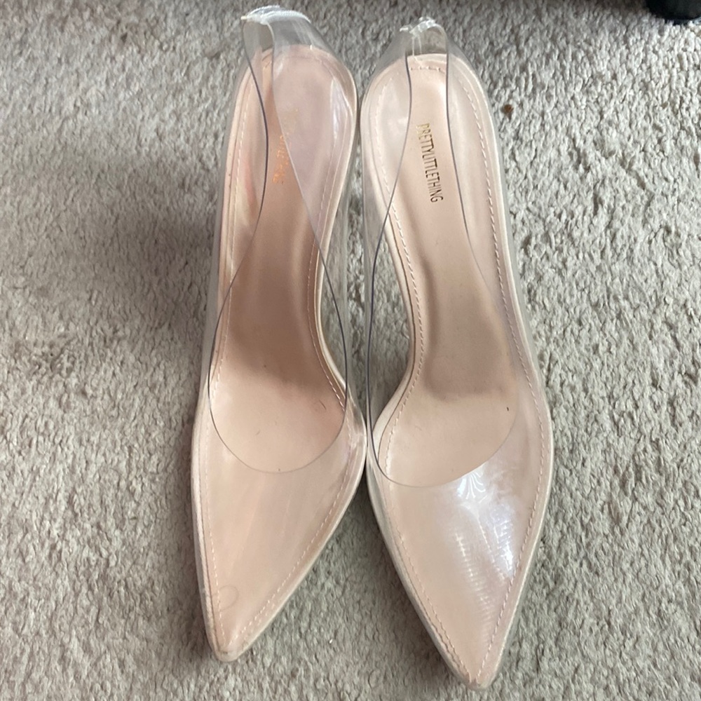 PLT Clear plastic pumps size 9